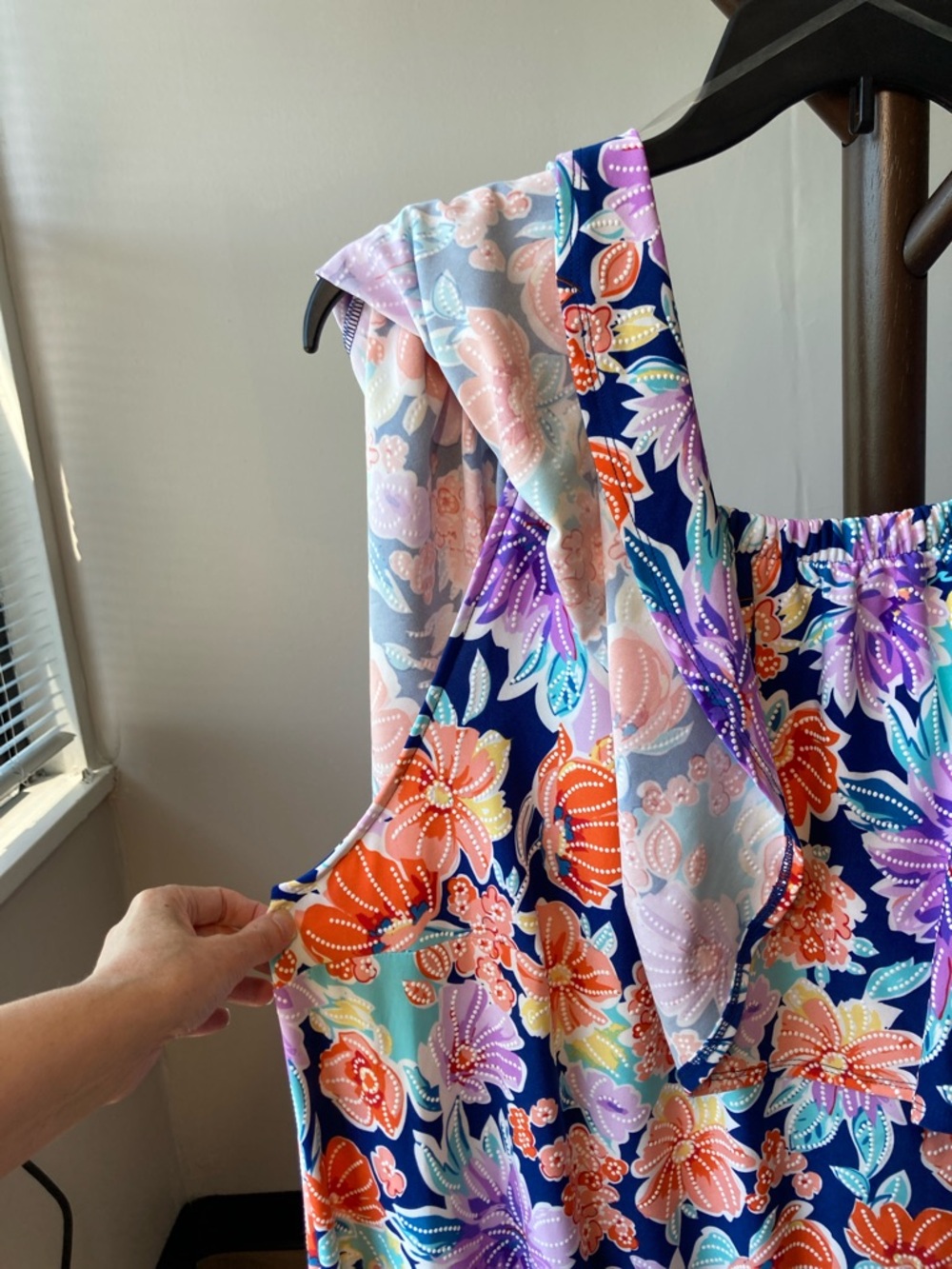 Ellen weaver dress floral print colorful pattern boho casual party size 3X - Picture 5 of 16